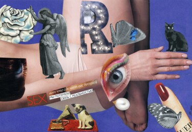 Картина под названием "Collage That's what…" - Ekaterina Shytova, Подлинное произведение искусства, Коллажи
