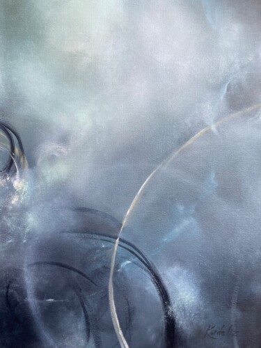 Картина под названием "Small blue fog ("Ма…" - Ekaterina Sieedugina (Kordeliz), Подлинное произведение искусства, Масло