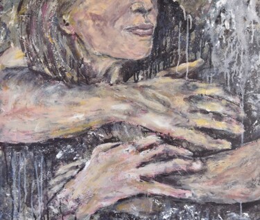 Malarstwo zatytułowany „Big hugs” autorstwa Ekaterina Voloshina, Oryginalna praca, Olej