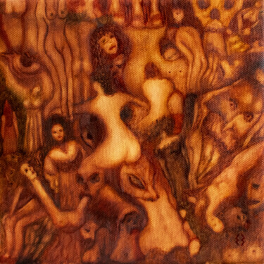 Malerei mit dem Titel "SOULS / EPISODE 11/…" von Ekaterina Zakharova, Original-Kunstwerk, Öl Auf Keilrahmen aus Holz montiert
