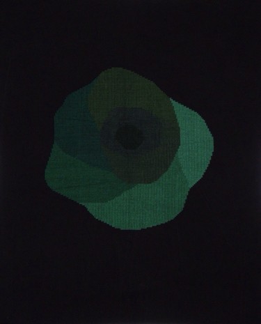 Textile Art titled "8 nuances du vert" by Ekaterina Igorevna, Original Artwork