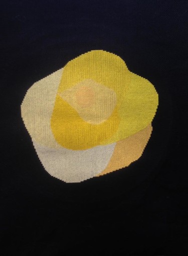 Textielkunst getiteld "7 nuances du jaune" door Ekaterina Igorevna, Origineel Kunstwerk