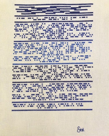 Textile Art με τίτλο "Brodème Une Charogn…" από Ekaterina Igorevna, Αυθεντικά έργα τέχνης, Κέντημα