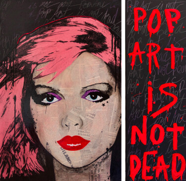 Malerei mit dem Titel "Pop Art is Not dead…" von Eklektik Art, Original-Kunstwerk, Acryl Auf Keilrahmen aus Holz montiert