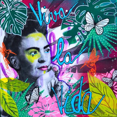 Pintura titulada "Viva la Vida Vendue…" por Eklektik Art, Obra de arte original, Collages Montado en Bastidor de camilla de…