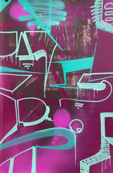 Картина под названием "Street Evolution" - Eko Primeiro, Подлинное произведение искусства, Рисунок распылителем краски