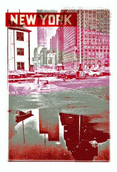 Arts numériques intitulée "New york" par Eksempler, Œuvre d'art originale, Travail numérique 2D