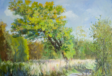 Картина под названием "Осень" - Екатерина, Подлинное произведение искусства, Масло