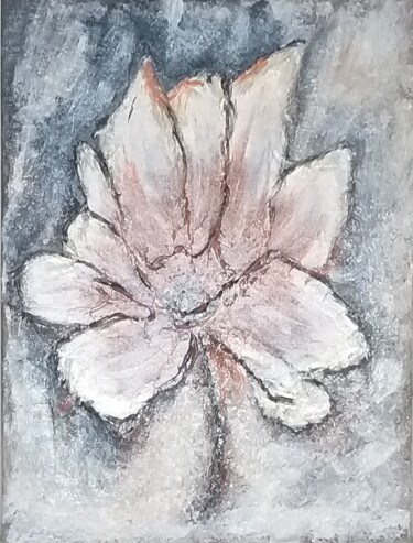 Painting titled "Цветок" by Elvira Sheremeteva, Original Artwork, Acrylic
