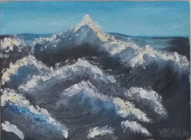 Картина под названием "Волны" - Эльвира Шереметьева, Подлинное произведение искусства, Масло