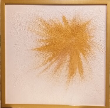 Картина под названием "Золотой луч" - Эльвира Шереметьева, Подлинное произведение искусства, Акрил