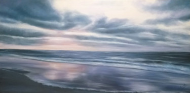 Malerei mit dem Titel "Meer 4" von Ela Nowak, Original-Kunstwerk, Öl