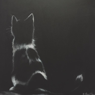 "Kitten" başlıklı Tablo Elaine Coughlan tarafından, Orijinal sanat, Akrilik