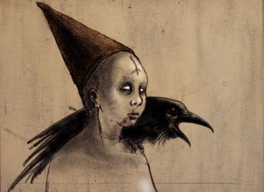 「Witch」というタイトルの絵画 El Ororeによって, オリジナルのアートワーク