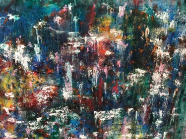 Peinture intitulée "CASCADE" par Leila El Azzouzi, Œuvre d'art originale, Acrylique