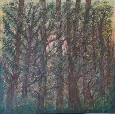 Картина под названием "crépuscule" - Leila El Azzouzi, Подлинное произведение искусства, Акрил Установлен на Деревянная рама…