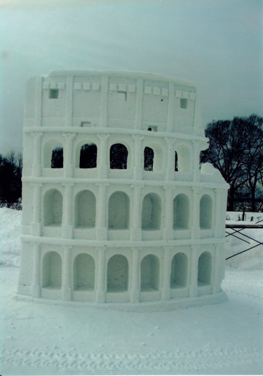 Sculpture titled "Colisée" by Toya, Original Artwork, Ice