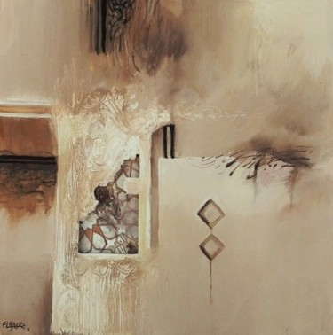 Peinture intitulée "Acrylique (bas-reli…" par Fouzi El Basri, Œuvre d'art originale, Huile
