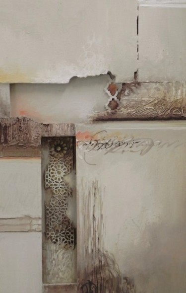 Peinture intitulée "Sans  titre" par Fouzi El Basri, Œuvre d'art originale, Huile