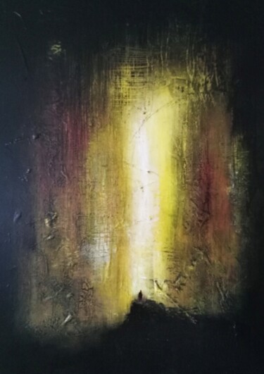 Картина под названием "Contemplation 2" - Elbéger, Подлинное произведение искусства, Акрил Установлен на Деревянная рама для…
