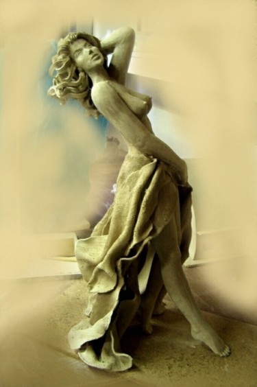 Skulptur mit dem Titel "windy day" von Emohd, Original-Kunstwerk