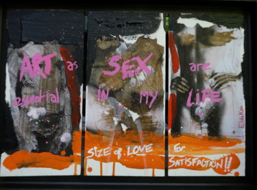 Peinture intitulée "Sex is essentiel" par Eldekan, Œuvre d'art originale