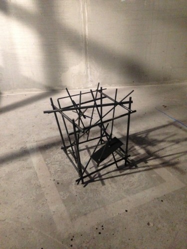 Sculpture titled "Big Cube ?" by Eldekan, Original Artwork, Metals