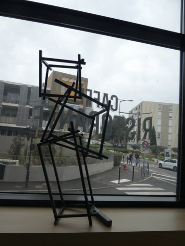 Sculpture intitulée "EldeKan "Cubes's ar…" par Eldekan, Œuvre d'art originale, Métaux