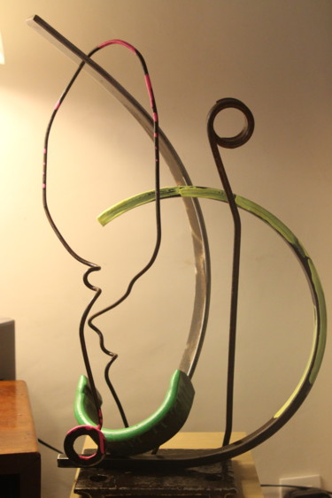 Sculpture intitulée "EldeKan "CIRCLES WI…" par Eldekan, Œuvre d'art originale, Métaux