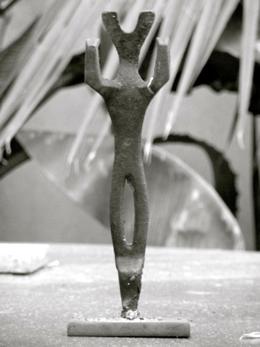 Sculpture intitulée "EldeKan   "African…" par Eldekan, Œuvre d'art originale, Métaux