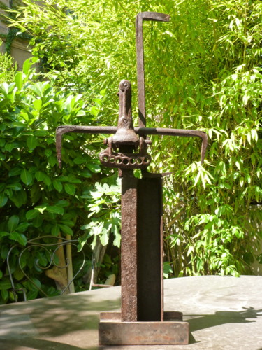 Sculpture intitulée "EldeKan "Abstractio…" par Eldekan, Œuvre d'art originale, Métaux