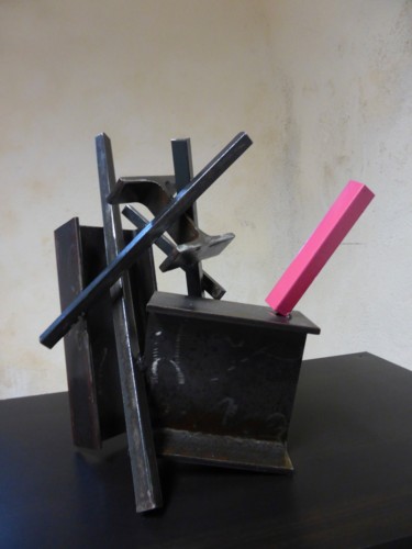 Sculpture intitulée "EldeKan "Equilibre…" par Eldekan, Œuvre d'art originale, Métaux