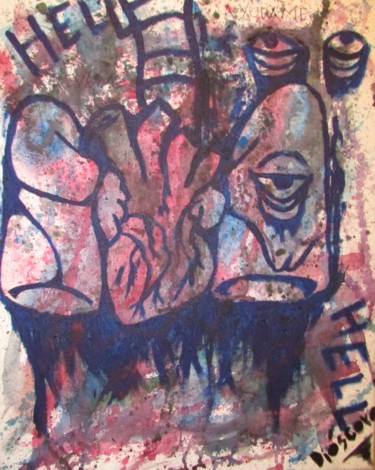 Pintura titulada "Podrio por dentro" por Dióscoro, Obra de arte original, Oleo
