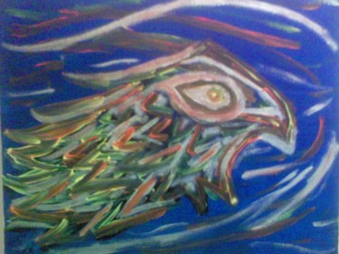 Peinture intitulée "Blue Griffon" par Jacques Elduayen, Œuvre d'art originale