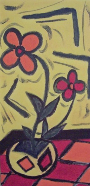 Peinture intitulée "Fleurs de Cuisine" par Jacques Elduayen, Œuvre d'art originale