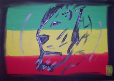 Peinture intitulée "Jah Warrior" par Jacques Elduayen, Œuvre d'art originale