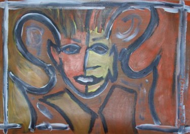 Peinture intitulée "Mask and Dreams on…" par Jacques Elduayen, Œuvre d'art originale