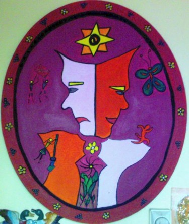 Peinture intitulée "Bipolar" par Jacques Elduayen, Œuvre d'art originale