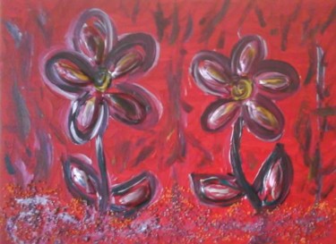 Peinture intitulée "Fleurs de Moules Ve…" par Jacques Elduayen, Œuvre d'art originale