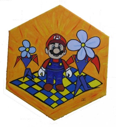 Peinture intitulée "Mario and the danci…" par Jacques Elduayen, Œuvre d'art originale