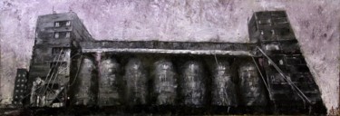 Schilderij getiteld "Industrial Dirty №5…" door Volodia Varn, Origineel Kunstwerk, Olie