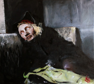 Painting titled "Лена Литва" by Volodia Varn, Original Artwork, Oil
