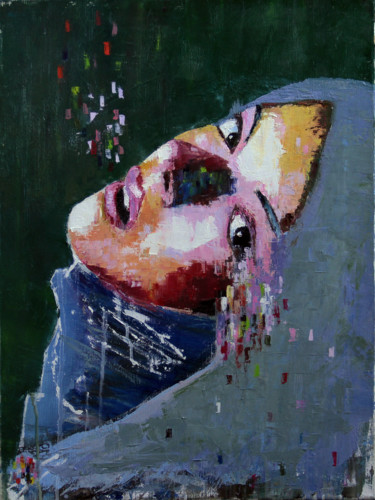 Картина под названием "Maria 2.0" - Володя Варн, Подлинное произведение искусства, Масло
