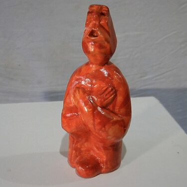 Sculptuur getiteld "Человек нашедший" door Volodia Varn, Origineel Kunstwerk, Gips