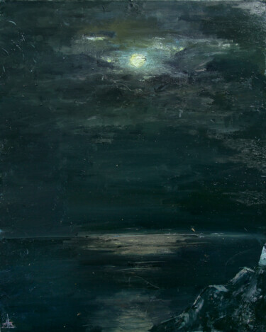 Peinture intitulée "Меганом Ночь на гор…" par Volodia Varn, Œuvre d'art originale, Huile