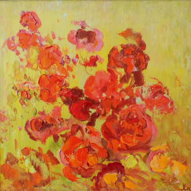 Картина под названием "Соцветие" - Николай Хальзев, Подлинное произведение искусства, Масло