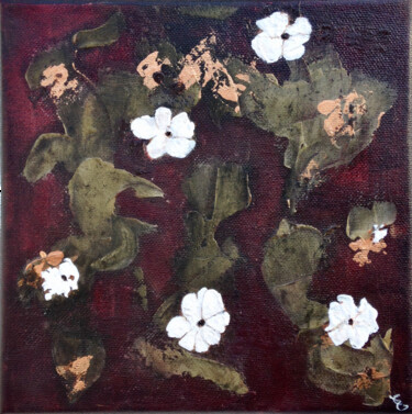 Pintura intitulada "Flore ingénue" por Eleanor Gabriel, Obras de arte originais, Acrílico
