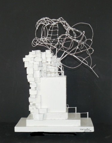 Escultura titulada "vestigios de ruinas…" por Eric Le Courtois, Obra de arte original, Acrílico