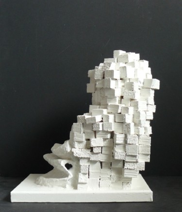 Скульптура под названием "Vestiges de ruines/…" - Eric Le Courtois, Подлинное произведение искусства, Дерево