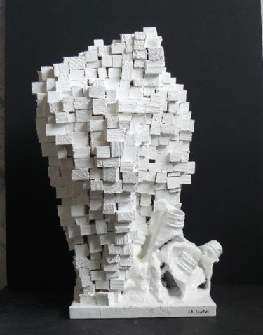 Скульптура под названием "Vestiges de ruines/…" - Eric Le Courtois, Подлинное произведение искусства, Дерево